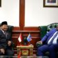 Menteri Pertahanan RI Prabowo Subianto dan Wakil Perdana Menteri merangkap Menteri Pertahanan Republik Demokratik Kongo Jean-Pierre Bemba. (Dok. Kemhan.go.id)
