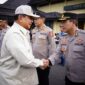 Menteri Pertahanan Prabowo Subianto di Gedung Utaryo Sespim Lemdiklat Polri, Lembang, Kabupaten Bandung Barat, Jawa  Barat. (Dok. Tim Media Prabowo Subianto)