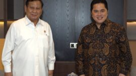 Ketua Umum Partai Gerindra, Prabowo Subianto dan Menteri BUMN Erick Thohir. (Facbook.com/@Erick Thohir)
