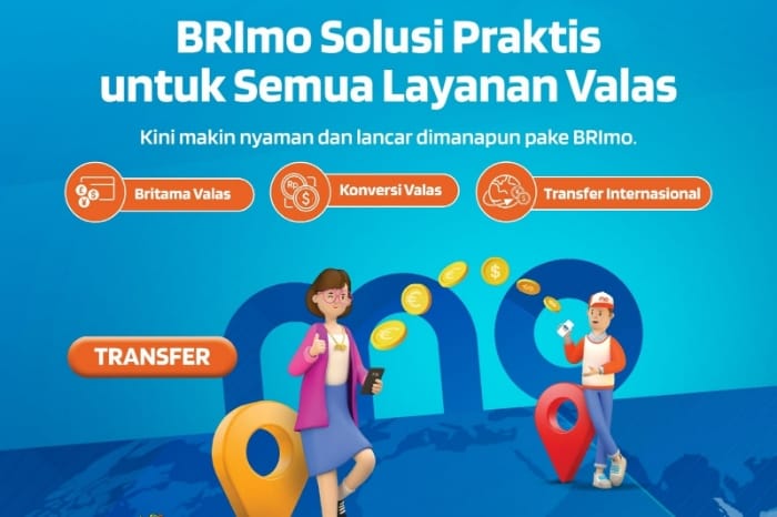 PT Bank Rakyat Indonesia (Persero) Tbk atau BRI menghadirkan fitur transfer uang secara internasional dalam Financial Super Apps BRImo. (Dok. BRI)