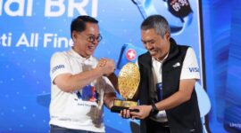 PT Bank Rakyat Indonesia (Persero) Tbk bersama Visa Indonesia meluncurkan Debit Virtual BRI. Acara peluncuran diselenggarakan pada 25 November 2023 di Gandaria City Mall, Jakarta. (Dok. BRI)