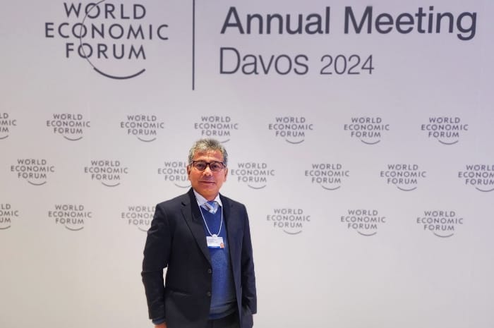 Direktur Utama BRI Sunarso hadir dalam gelaran World Economic Forum (WEF) 2024 yang diadakan di Davos, Swiss pada tanggal 15-19 Januari 2024. (Dok. BRI)